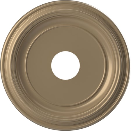 PVC Medallion (Canopies up to 9 1/2"), 16"OD x 3 1/2"ID x 1 3/8"P, Metallic Champagne Mist